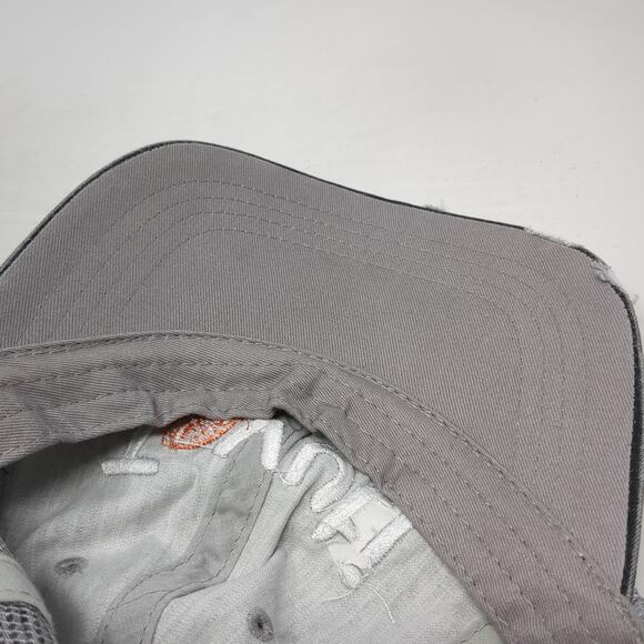 Tovuti Strapback Trucker Hat Gray One Size Adjustable Embroidered Distressed Ha - Picture 8 of 9